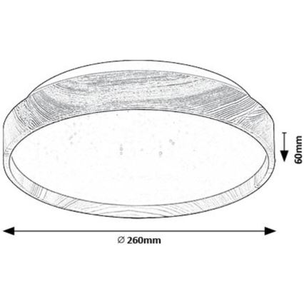 Rabalux - LED-Deckenleuchte LED/12W/230V 3000K d 26 cm